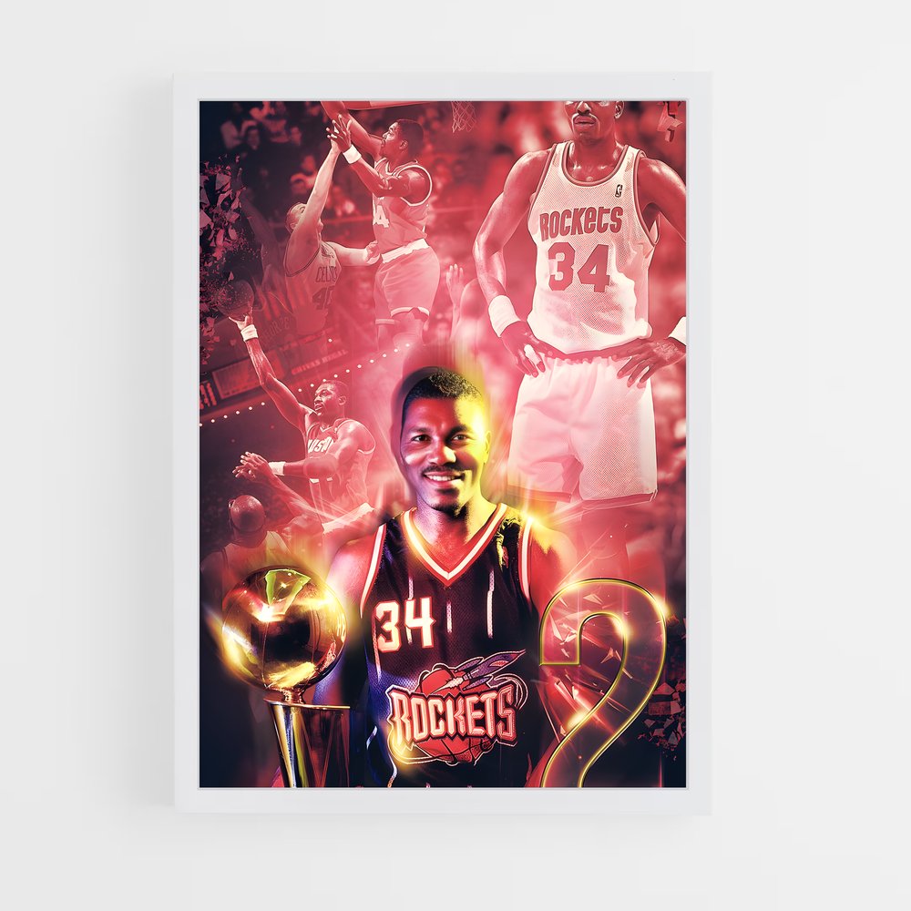 Poster Hakeem en Action – affiche Basketball (vue 3)